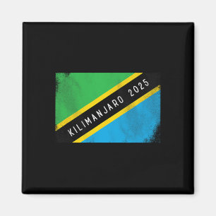 Íman Kilimanjaro 2025 Bandeira da Tanzânia Monte Kilima