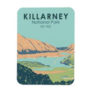Íman Killarney National Park Irlanda Viagem Art Vintage