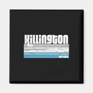 Íman Killington Vermont Vt Retro Vacation Skiing Snowbo
