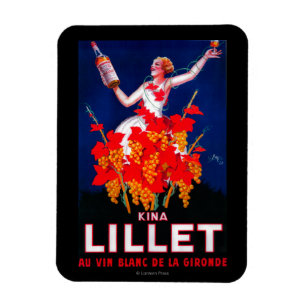 Íman Kina Lillet Vintage PosterEurope