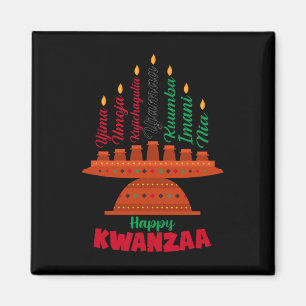 Íman Kinara Sete Velas Princípios De Kwanzaa Happy K