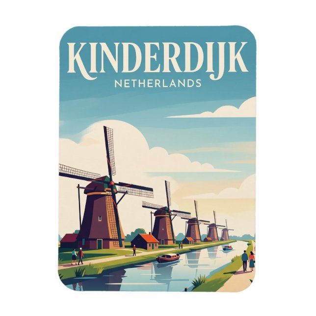 Íman Kinderdijk Holanda (Vertical)