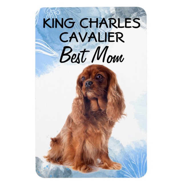 Íman King Charles Cavalier Melhor Mãe (Vertical)