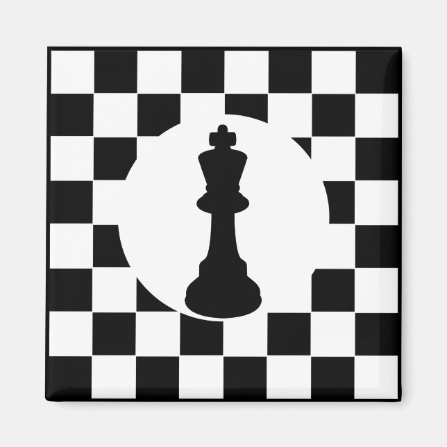 Íman King Chess Piece - Magnet - Favoritos para festas  (Frente)