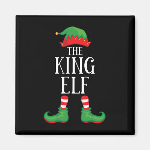 Íman King Elf Matching Group Xmas Funny Family Christma