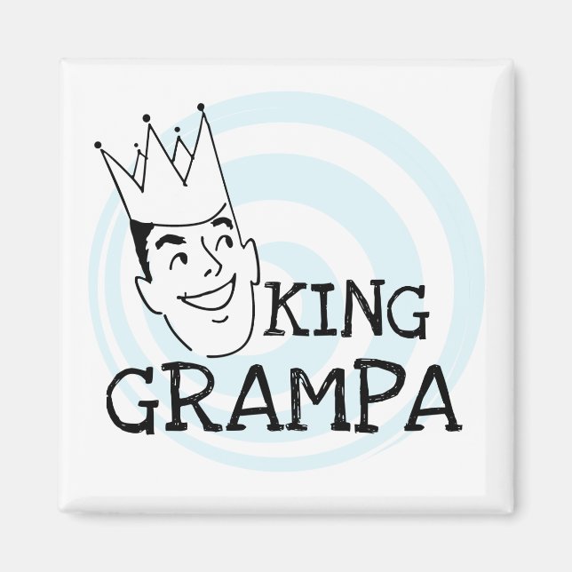 Íman King Grampa T-shirts e presentes (Frente)