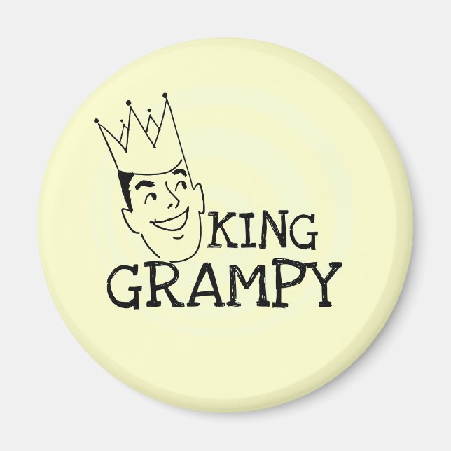 Íman King Grampy Camisetas e presentes (Frente)