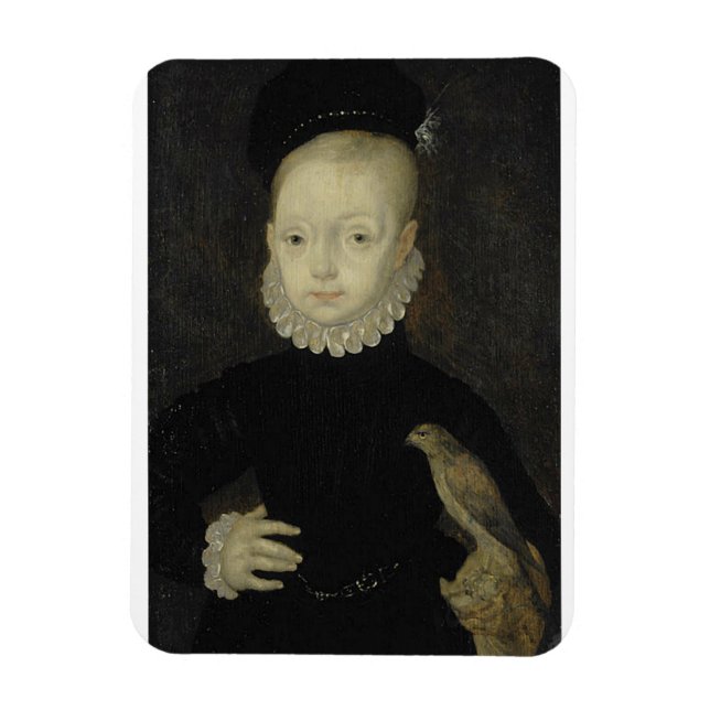 Íman King James VI com Sparrow Hawk - 1574 (Vertical)