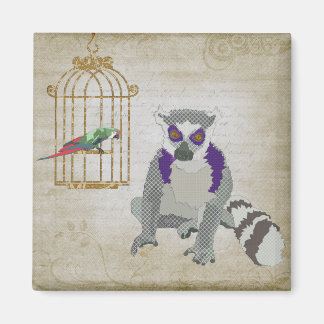 Íman King Julian & Molly Macaw Magnet