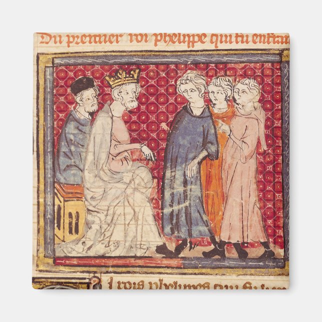 Íman King Philippe I , Grandes Chroniques de França (Frente)