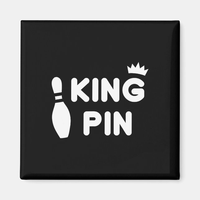 Íman King Pin Boliche Engraçado Casais Cuecas Liga de B (Frente)