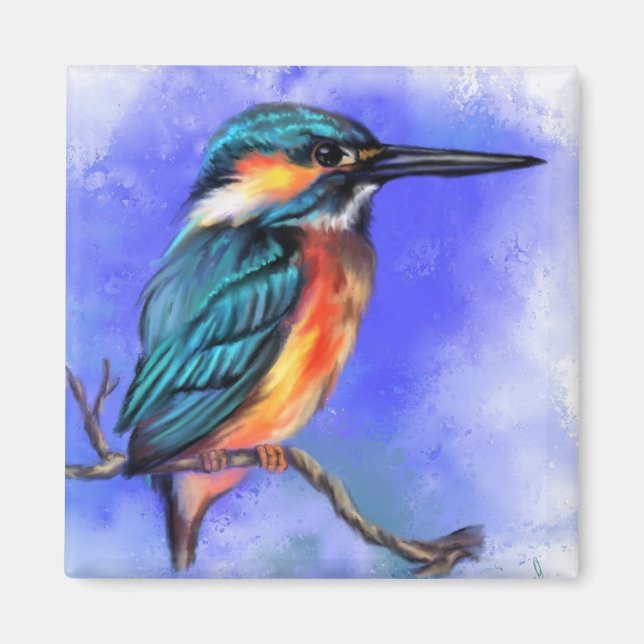 Íman Kingfisher Bird Magnet (Frente)