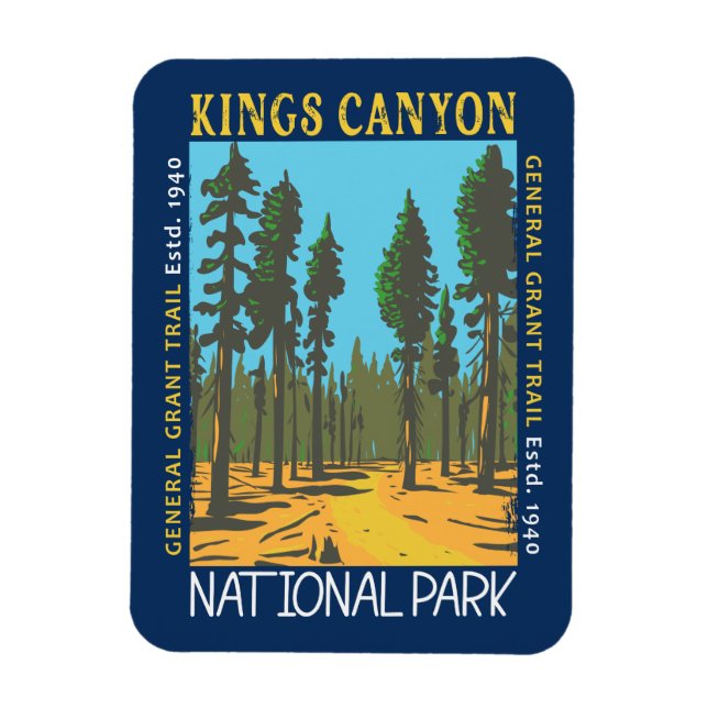 Íman Kings Canyon National Park General Grant Trail (Vertical)