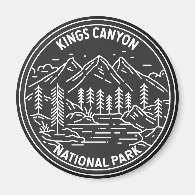 Íman Kings Canyon National Park Monoline (Frente)