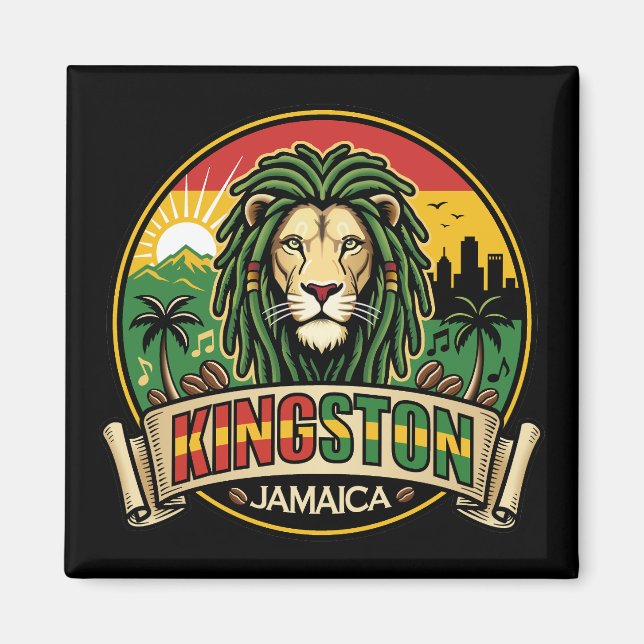 Íman Kingston Jamaica Ilha Caribe (Frente)