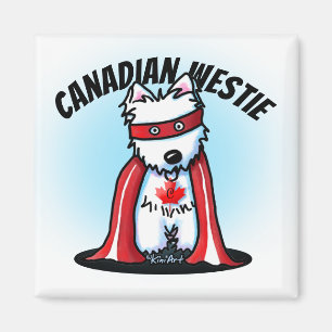 Íman KiniArt canadense Westie Magnet