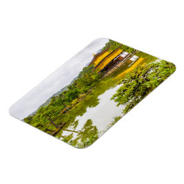 Íman Kinkaku-ji Ou Pavilhão E Pond Do Ouro, Quioto