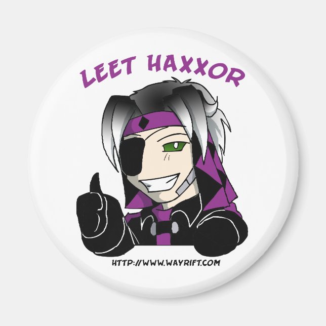Íman Kip "Leet Haxxor" Magnet (Frente)