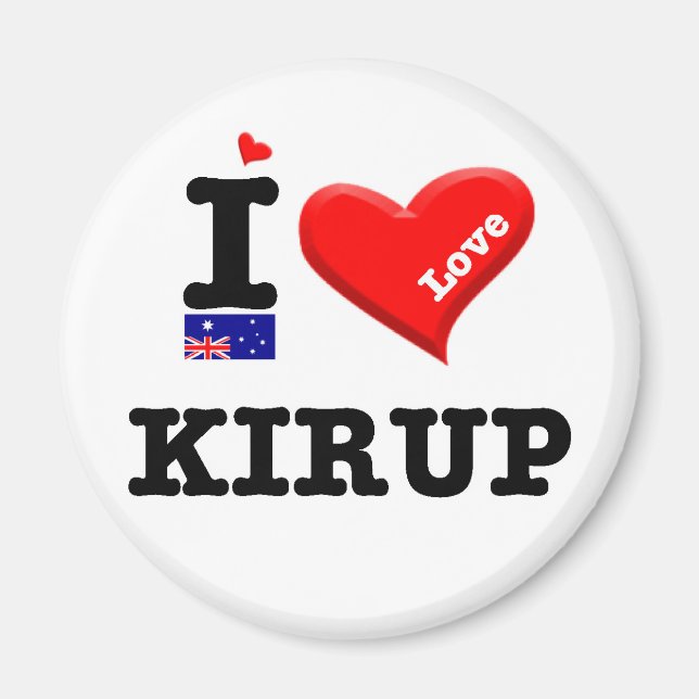 Íman KIRUP - I Love (Frente)