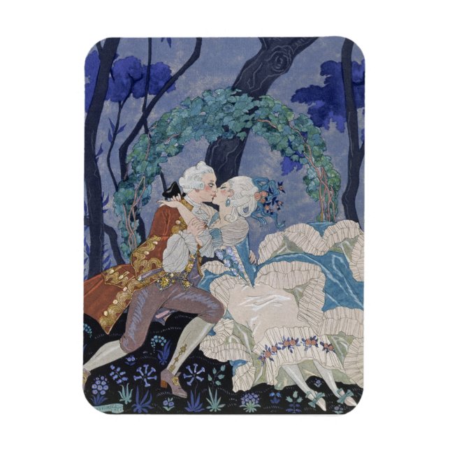 Íman Kiss secreto, ilustração de 'Fetes Galantes' por (Vertical)