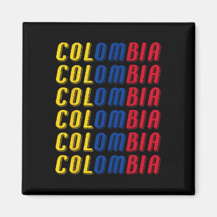 Íman Kit de Camisa de Futebol da Bandeira Colombiana 24