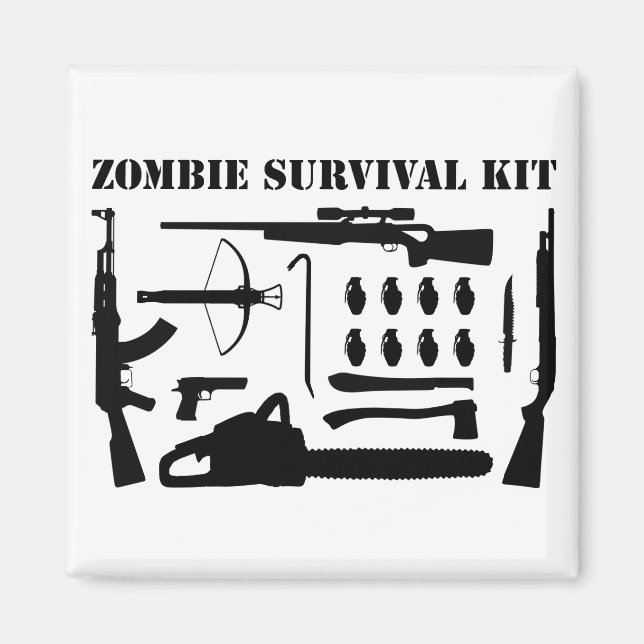 Íman Kit de Sobrevivência Zombie (Frente)