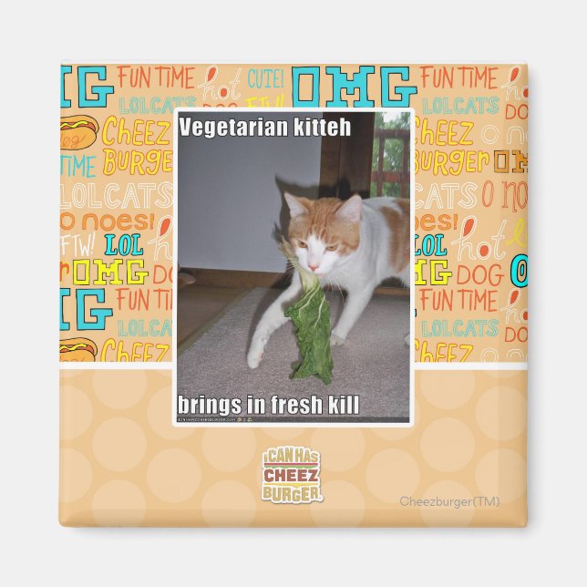 Íman Kité Vegetariano (Frente)