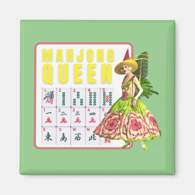 Íman Kitschy Mahjong Queen (Frente)