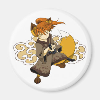 Íman Kitsune Samurai Magnet