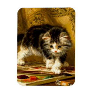 Íman Kitten com pintura e escovas