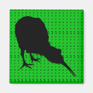 Íman Kiwi Bird & Aotearoa (escrevendo) Nova Zelândia
