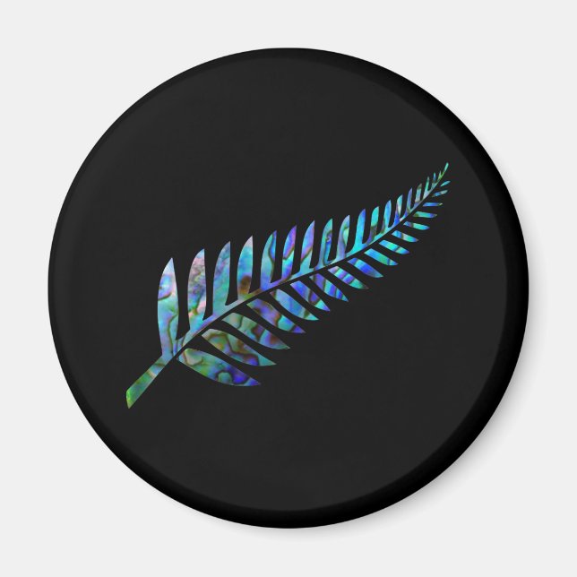 ÍMAN KIWI NEW ZEALAND FERN PAUA (Frente)