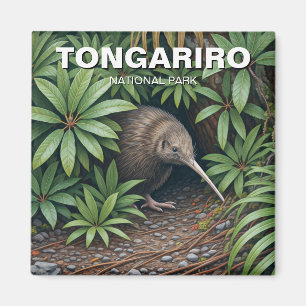Íman Kiwi no Parque Nacional de Tongariro, Nova Zelândi