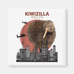 Íman Kiwizilla Kiwi Engraçado _ Presente para Amantes d