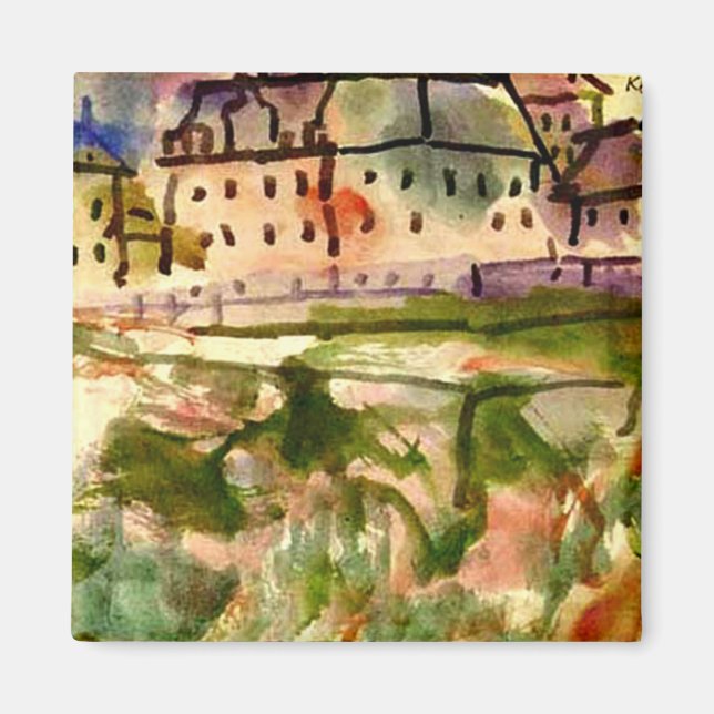 Íman Klee - Casas perto da fossa Gravel-1913 (Frente)