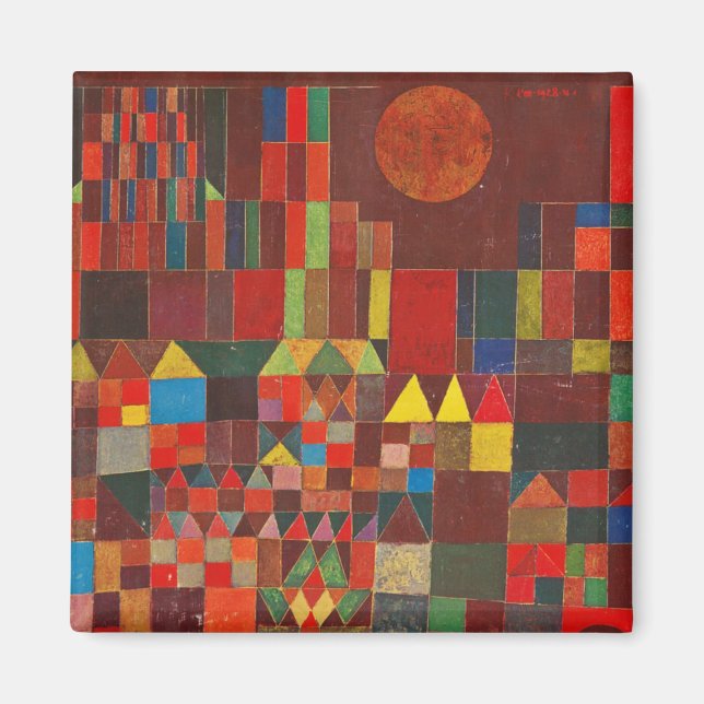 Íman Klee - Castelo e Sol, abstrato (Frente)