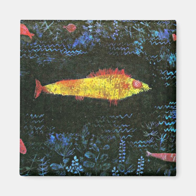 Íman Klee - The Goldfish, trabalho de arte de 1925 (Frente)