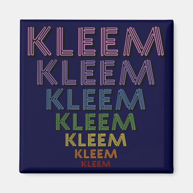 Íman Kleem Chakra Colors (Frente)