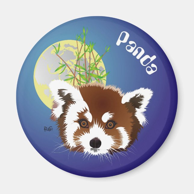 Íman Kleiner Panda (Ailurus fulgens) Magnet (Frente)