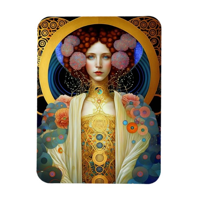 Íman Klimt inspirou a Rainha Deusa Fantasia Art (Vertical)