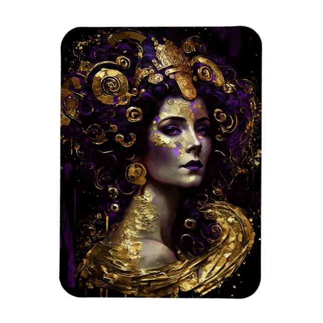 Íman Klimt inspirou o Magnet da Deusa Rainha (Vertical)