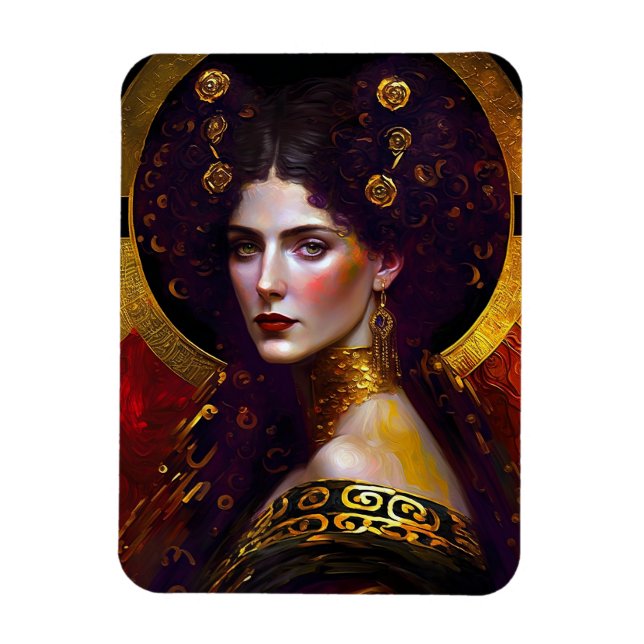 Íman Klimt inspirou o Magnet da Deusa Rainha (Vertical)