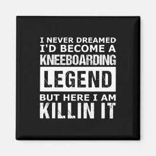 Íman Kneeboarding Masculino Engraçado