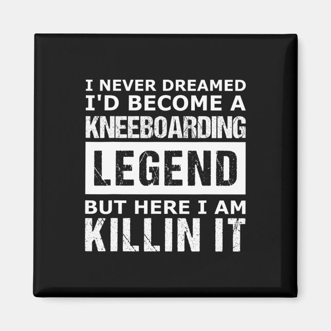 Íman Kneeboarding Masculino Engraçado  (Frente)
