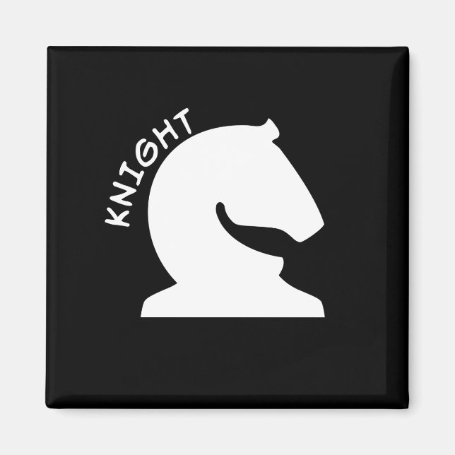 Íman Knight Chess Piece (Frente)