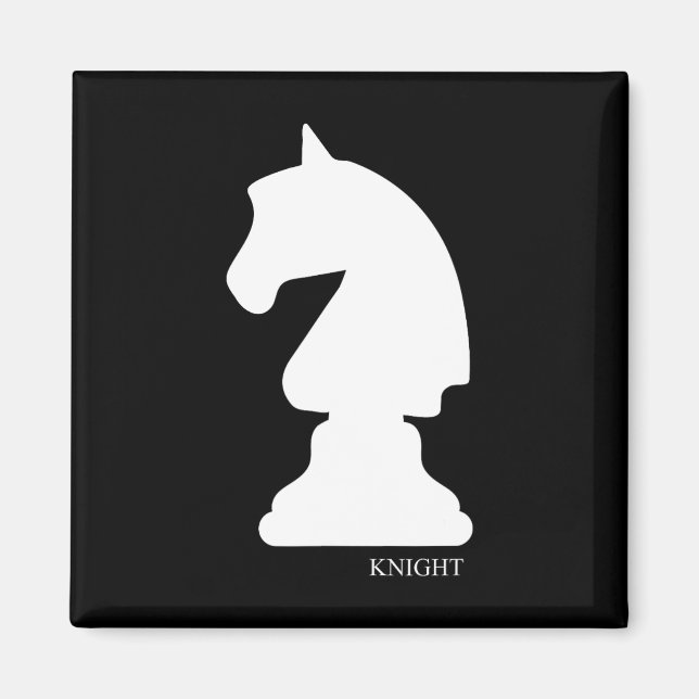 Íman Knight Chess Piece Group Costume Chess Club Chess (Frente)