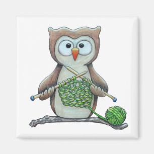 Íman Knitter da coruja