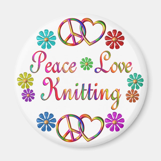 ÍMAN KNITTING DE AMOR DE PAZ (Frente)