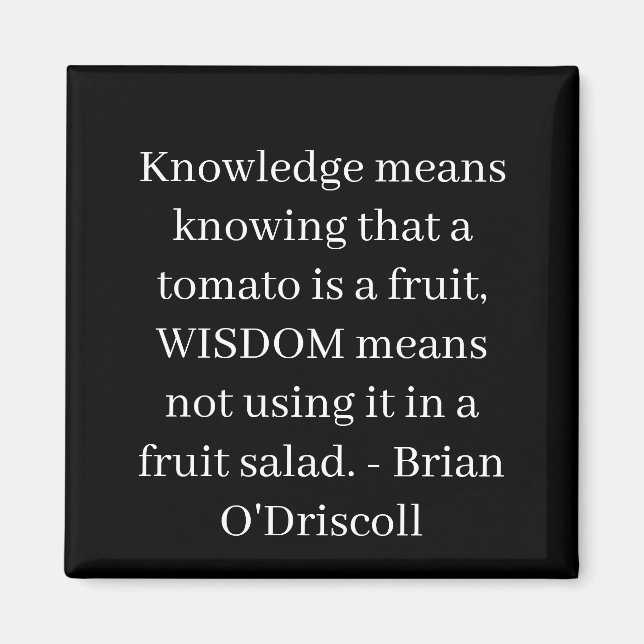 Íman Knowledge means knowing that a tomato is a fruit (Frente)