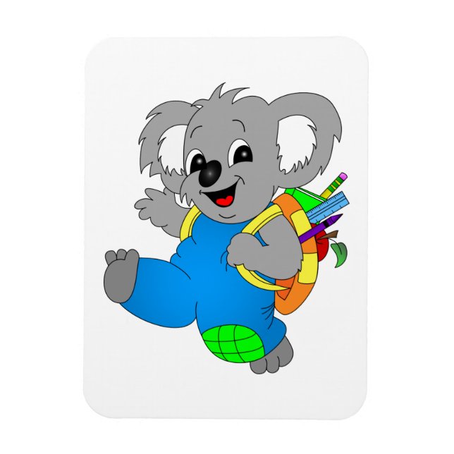 Íman Koala Bear com mochila (Vertical)